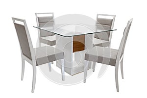 Table and chairs photo