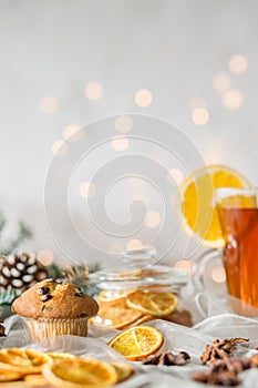 Table with Christmassy treat photo