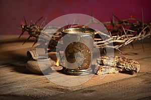 Table With Communion Elements