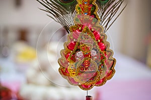 A table feast and prop on chinese newyear to respect the ancestor and celebrate