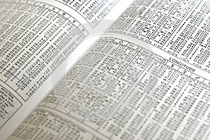 TABLE OF FIGURES FROM AN EPHEMERIS