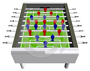 Table Football Soccer Game Perspective Vector