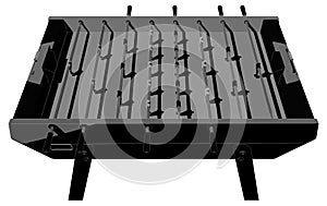 Table Football Soccer Game Perspective Vector