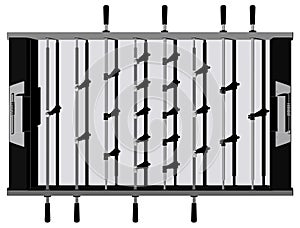 Table Football Soccer Game Perspective Vector