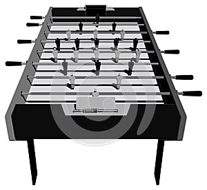 Table Football Soccer Game Perspective Vector