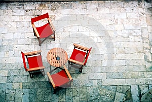 Table with four chairs