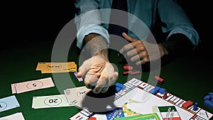 Table game hands move detail