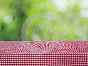 Table in garden