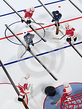 Table hockey entertaining team game