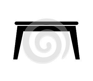 Table icon illustrated in vector on white background