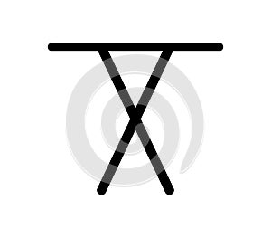 Table icon illustrated in vector on white background