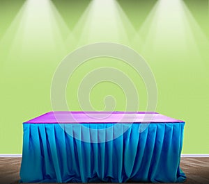 Table on interior room