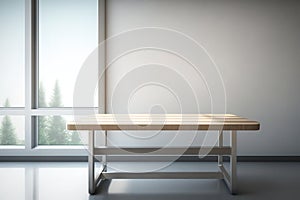 table isolated in clean background, generative AI