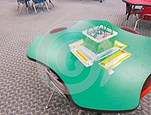 Table in a kindergarten classroom
