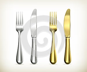 Table knife and fork