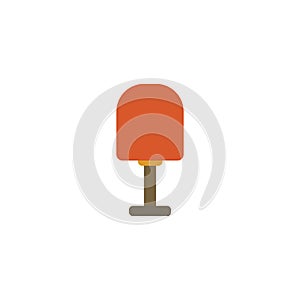 Table lamp clipart. table lamp isolated flat icon