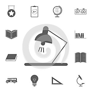 table lamp icon. Detailed set of Education icons. Premium quality graphic design sign. One of the collection icons for websites, w