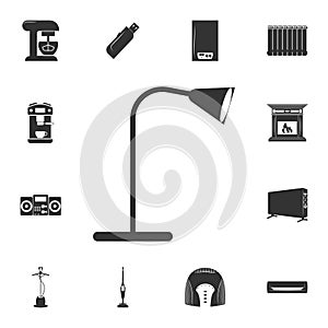 table lamp icon. Detailed set of household items icons. Premium quality graphic design. One of the collection icons for websites,