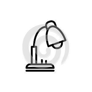 Stůl lampa ikona byt vektor šablona moderní 