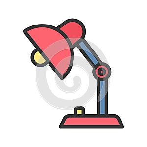 Table Lamp Icon Image.
