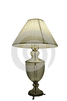 Table lamp isolated with path