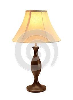 Table lamp isolated on white