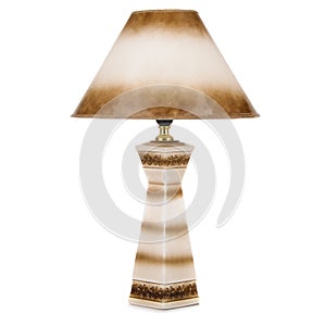 Table lamp isolated