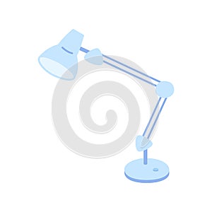 Table lamp isolated on a white background, flat icon.