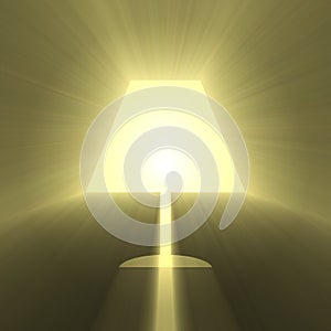 Table lamp symbol light flare