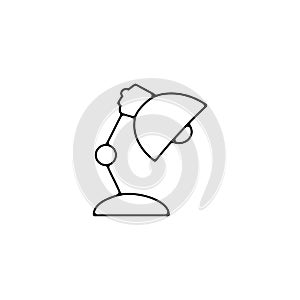 table lamp icon. reading lamp thin line icon