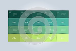 Table layout template. Schedule, spreadsheet, infographic element. Vector