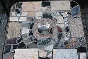 Table made of stones