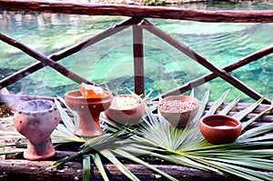 Table for Mayan Shaman Ceremony