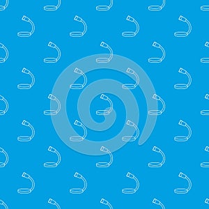 Table microphone pattern vector seamless blue