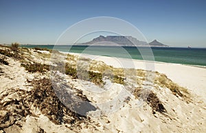 Table Mountain from Bloubergstrand photo