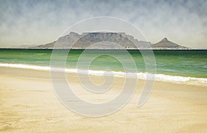 Table Mountain from Bloubergstrand photo