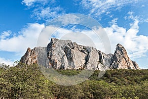 Table mountain in the thickets of juniper