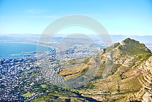 Table mountain view Cape-Town South Africa