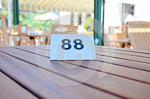Table number