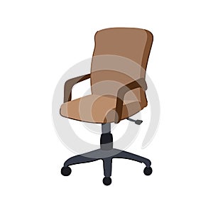 table office chair cartoon vector illustration