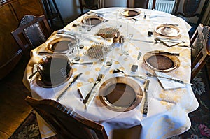 Table with plates