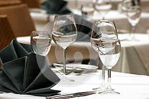 Table in restaurant