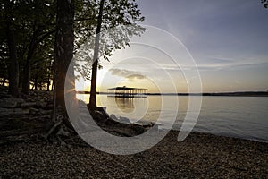 Sunset on the shores of Table Rock Lake