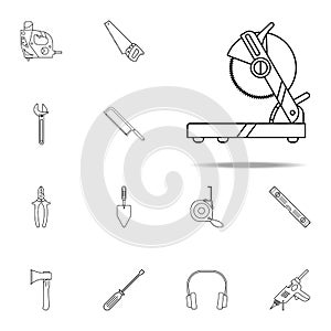 table saw icon. Home repair tool icons universal set for web and mobile