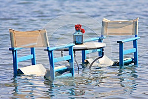 Table in the sea