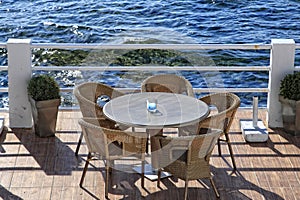 Table on the sea