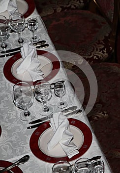 Table served for the Banquet photo