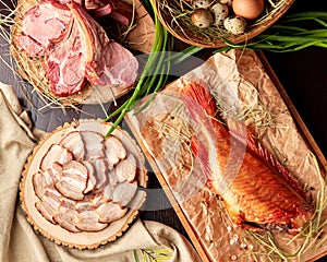 Table served for orthodox easter celebration