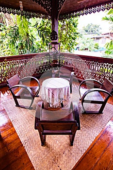 The table set in Khum Vongburi building