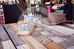 Table Setting In An Asian Restaurant